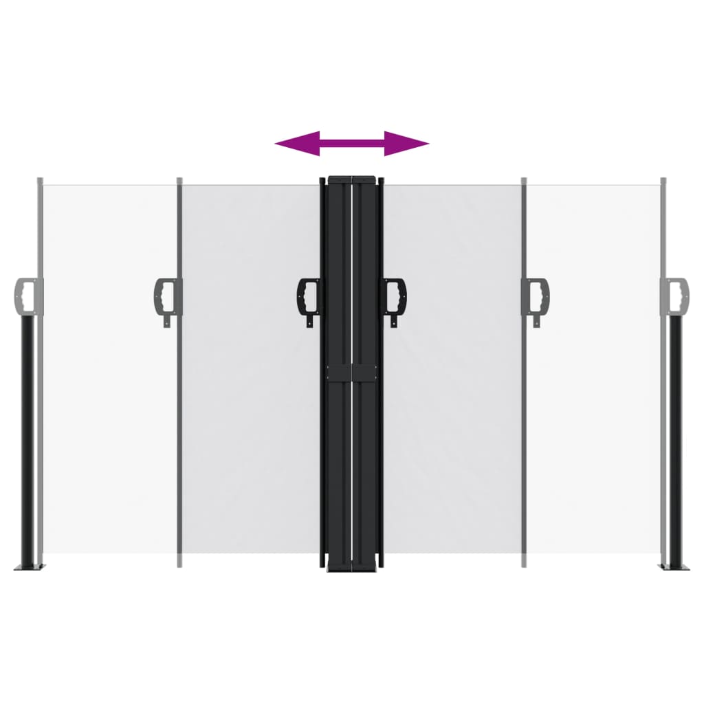 vidaXL Retractable Side Awning White 140x600 cm 5