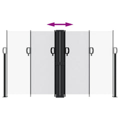 vidaXL Retractable Side Awning White 140x600 cm 5