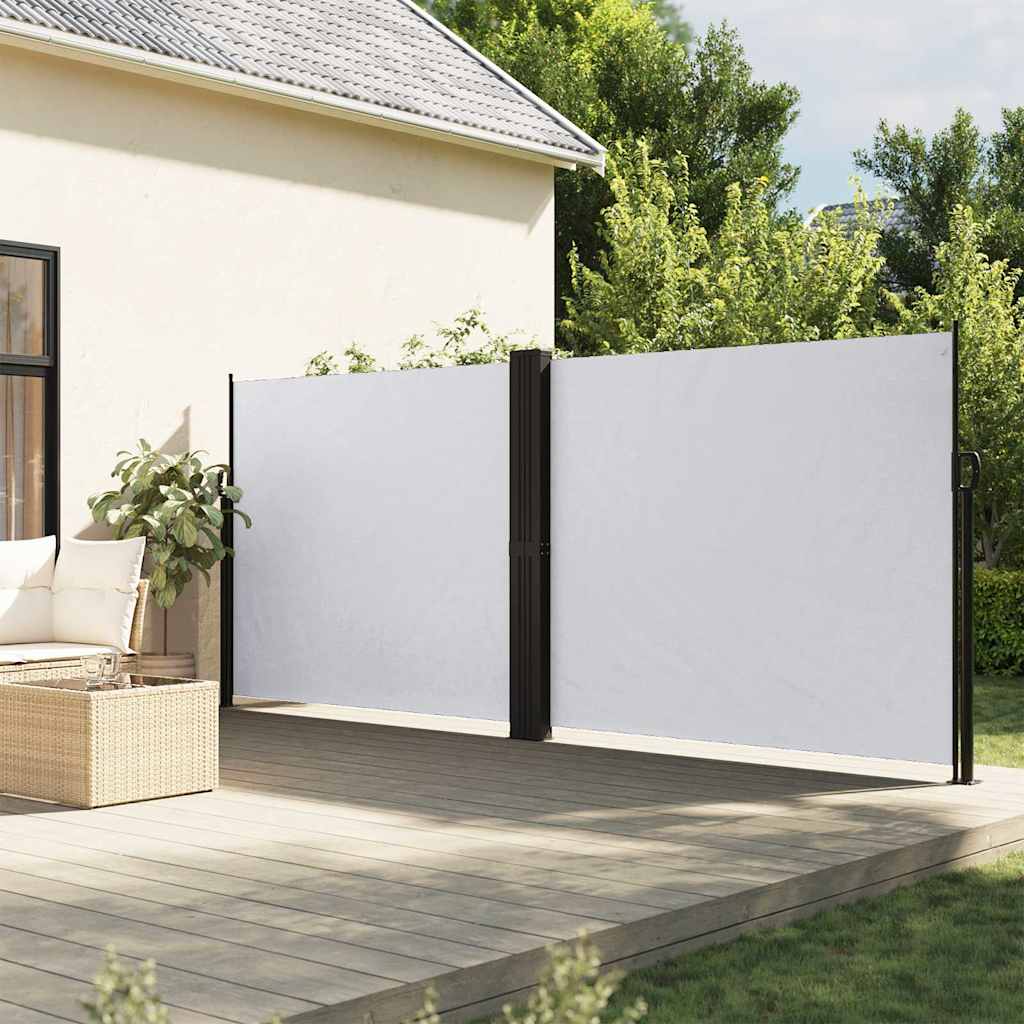 vidaXL Retractable Side Awning White 160x600 cm 1