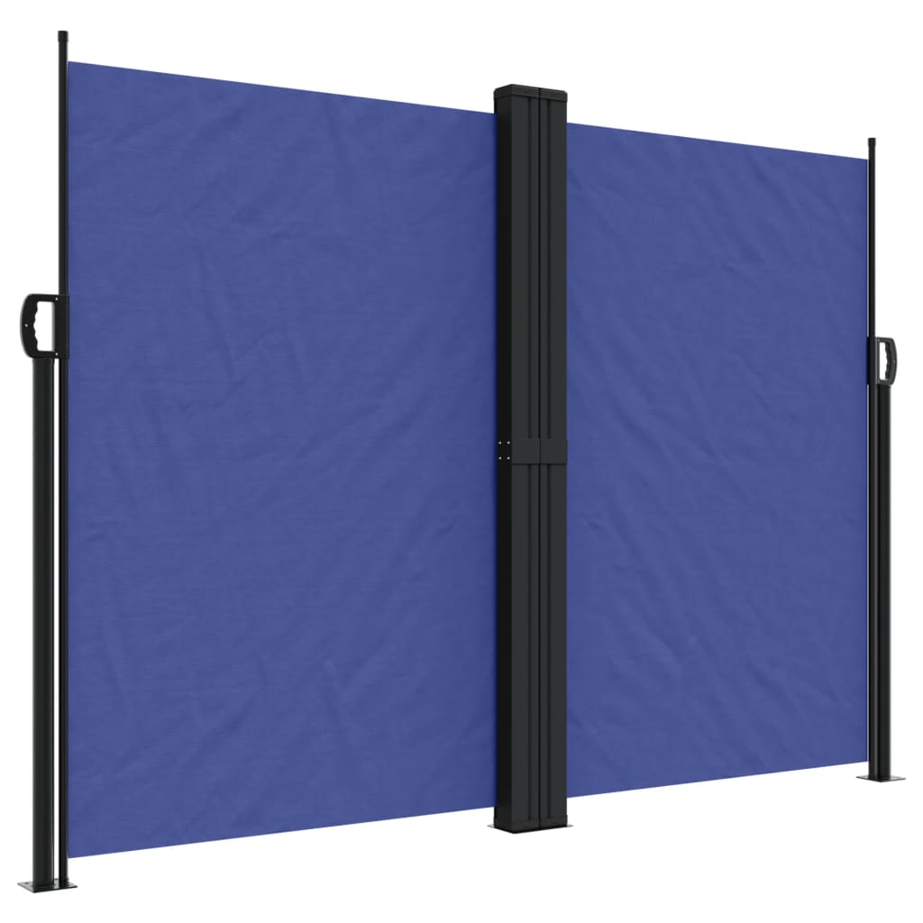 vidaXL Retractable Side Awning Blue 180x600 cm 2