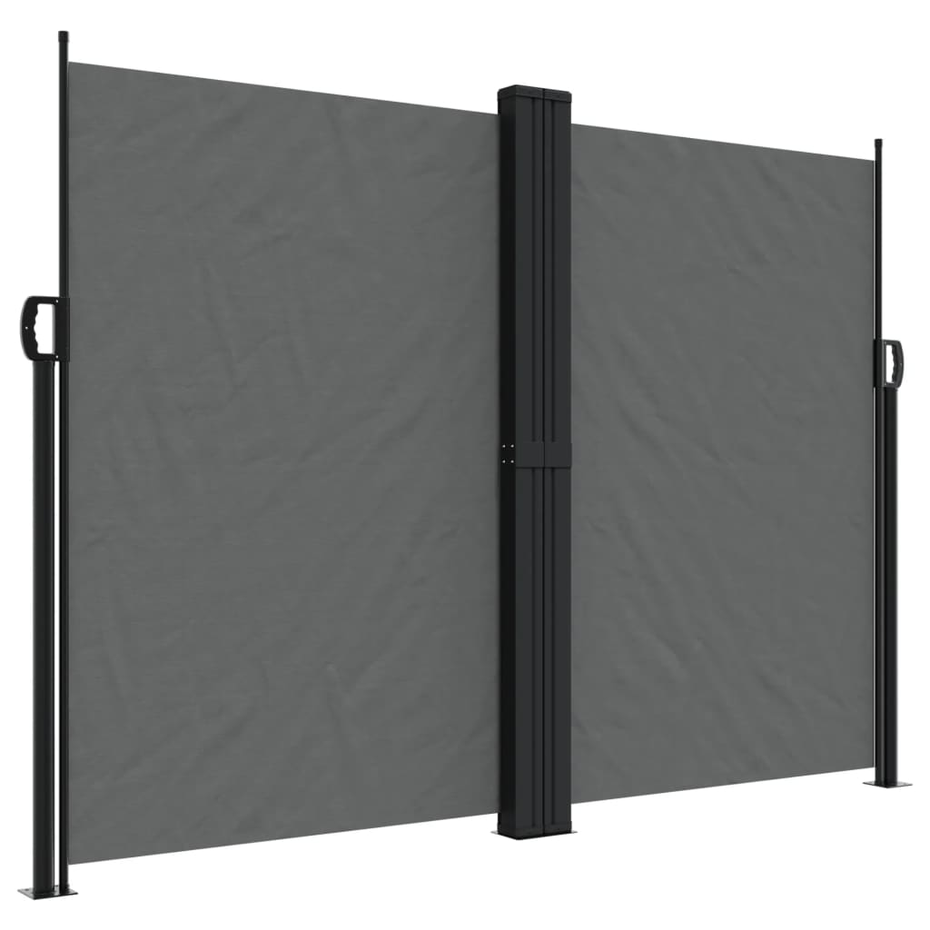 vidaXL Retractable Side Awning Anthracite 180x600 cm 2