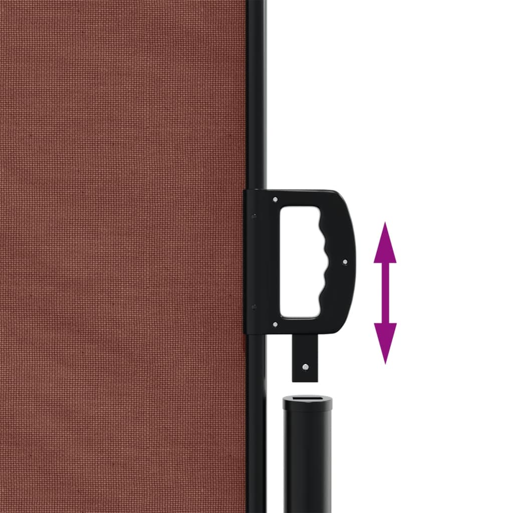 vidaXL Retractable Side Awning Brown 180x600 cm 6
