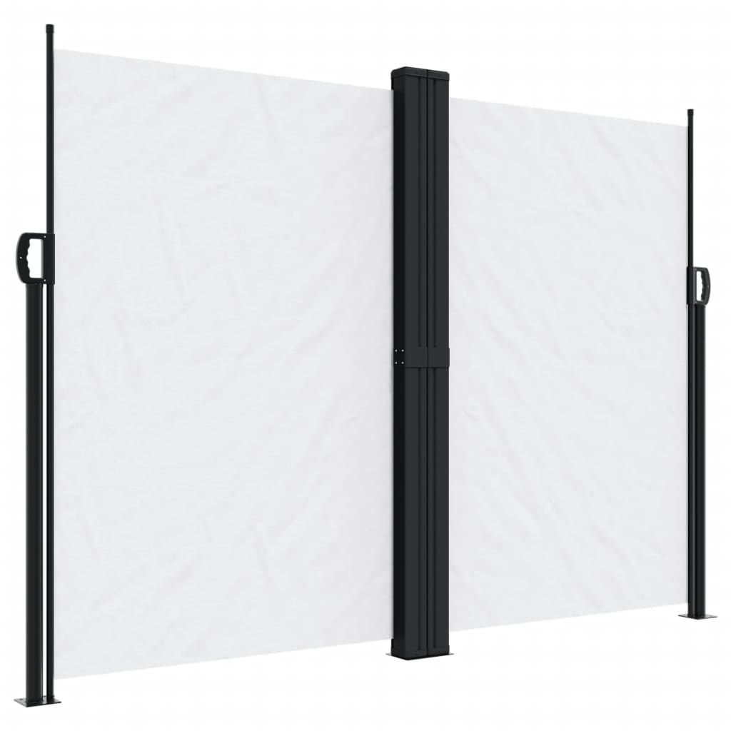 vidaXL Retractable Side Awning White 180x600 cm 2