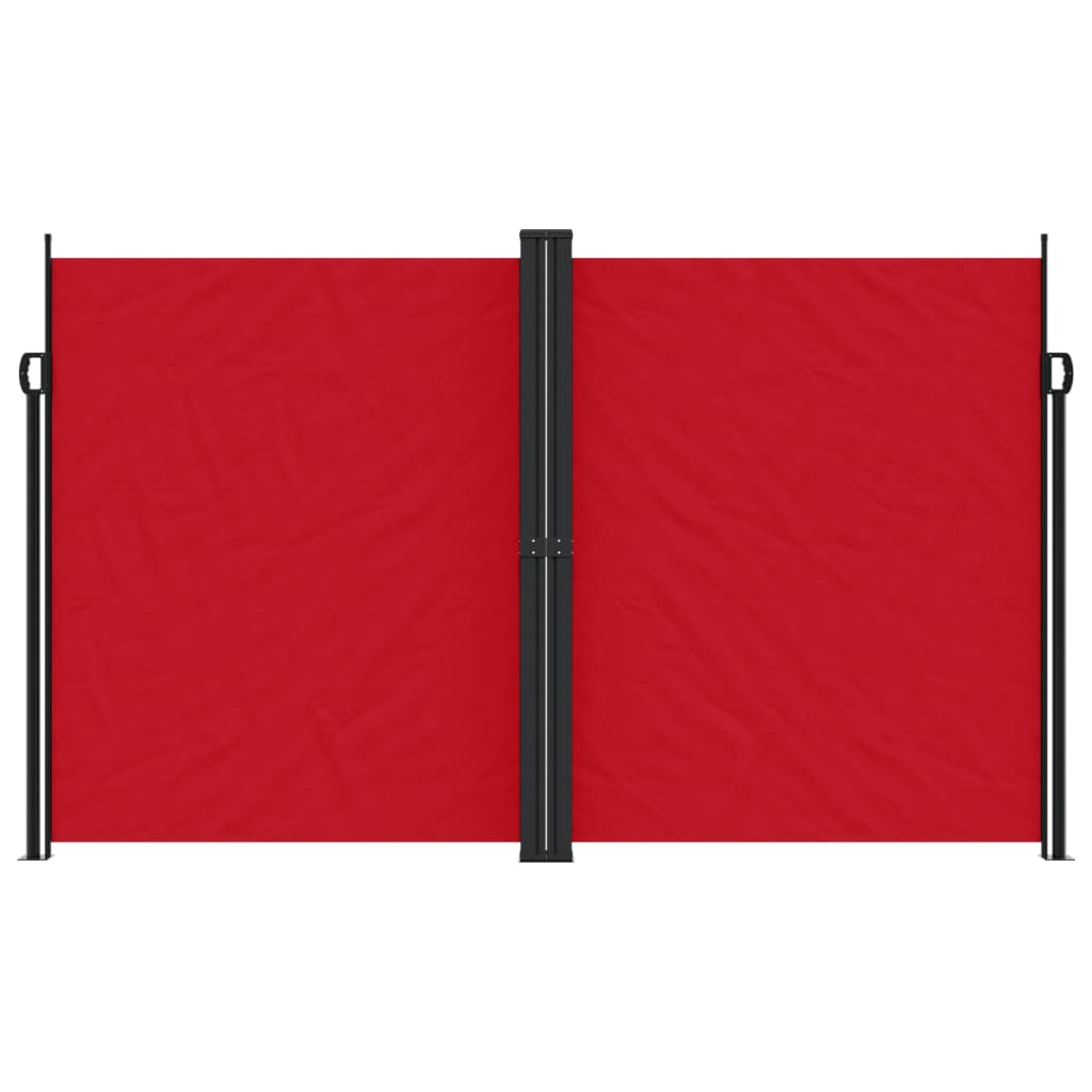 vidaXL Retractable Side Awning Red 200x600 cm 3