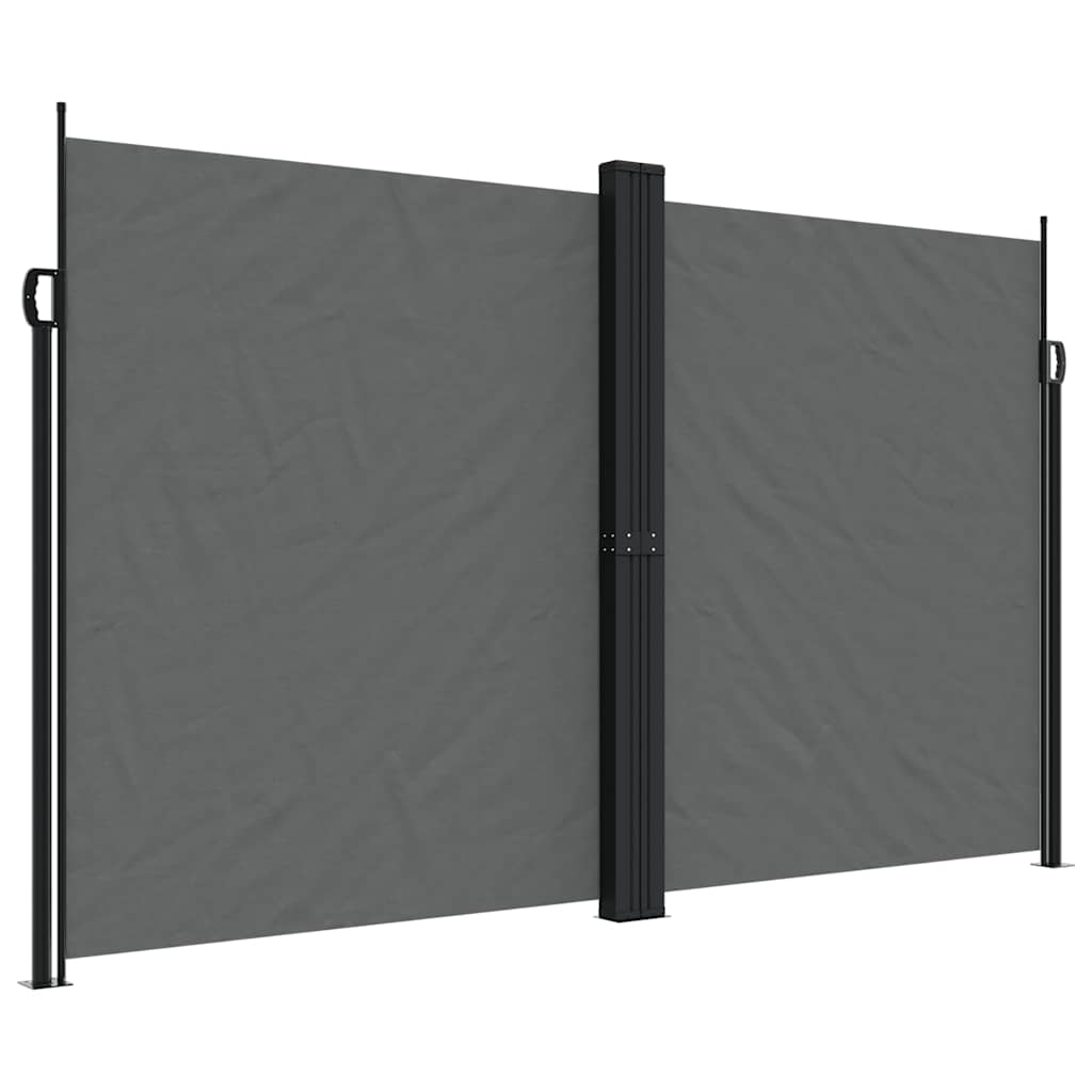 vidaXL Retractable Side Awning Anthracite 200x600 cm 2