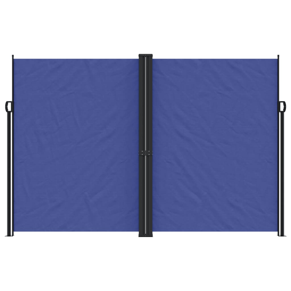 vidaXL Retractable Side Awning Blue 220x600 cm 3