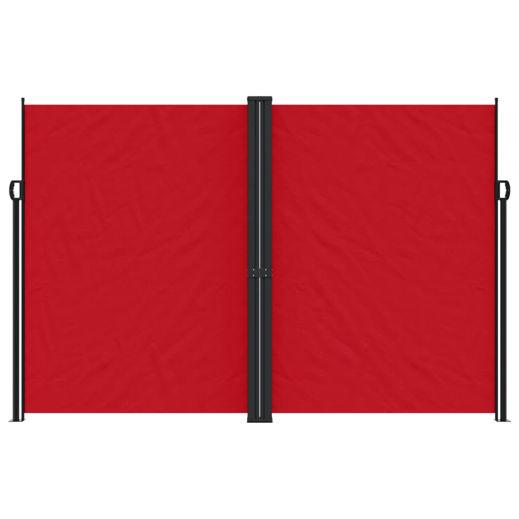 vidaXL Retractable Side Awning Red 220x600 cm 3