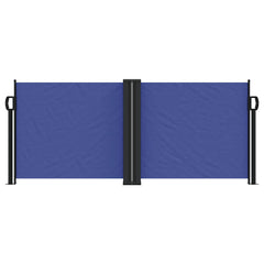 vidaXL Retractable Side Awning Blue 100x1000 cm 3