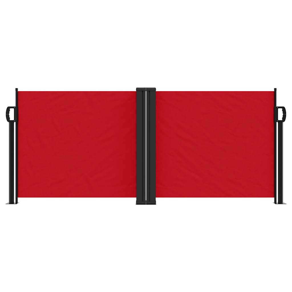 Retractable Side Awning 100x1000 cm Drop 1000 cm Width 100 cm Red