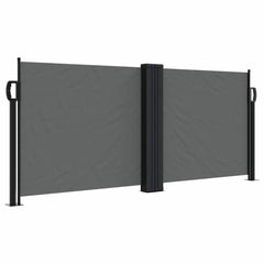 vidaXL Retractable Side Awning Anthracite 100x1000 cm 2