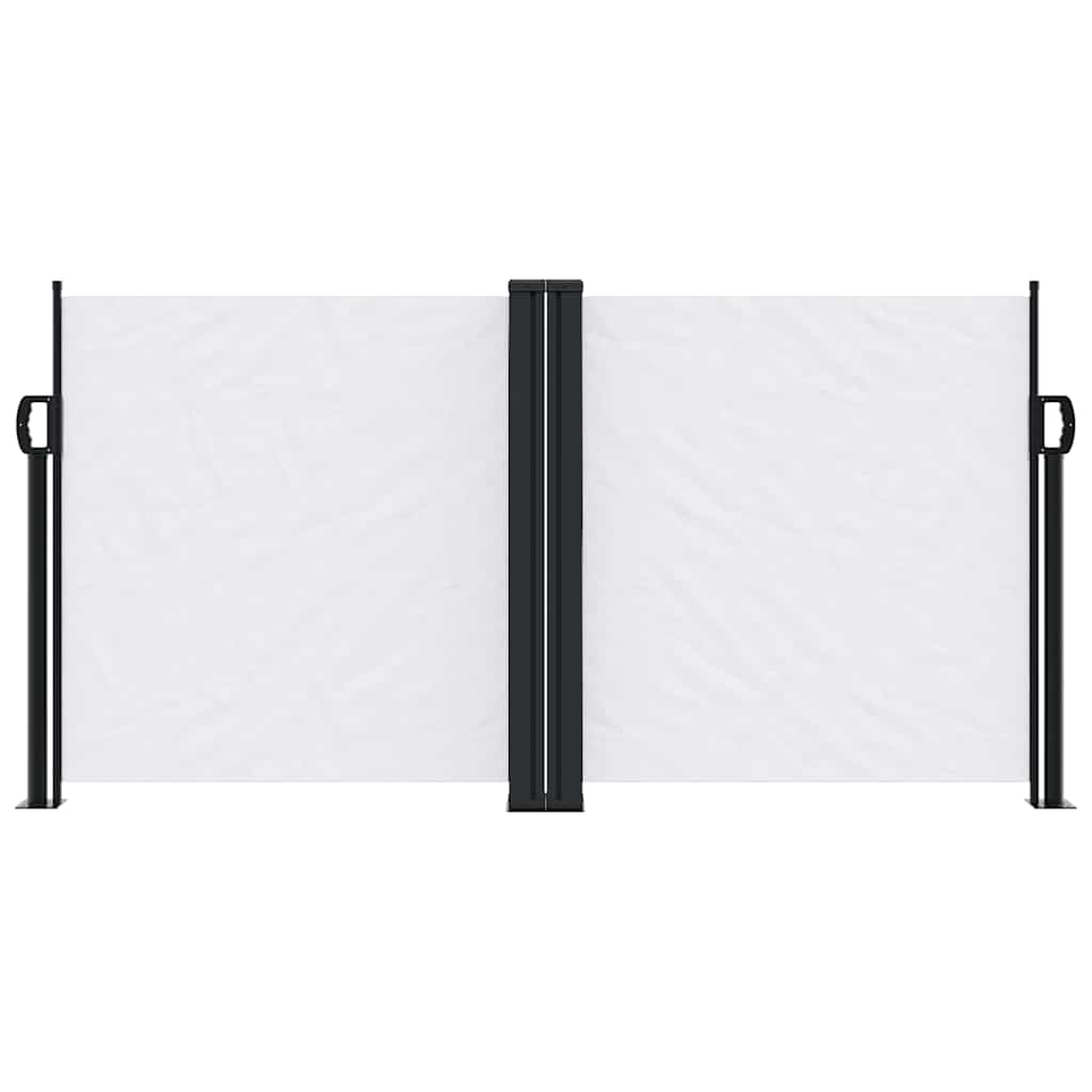 vidaXL Retractable Side Awning White 120x1000 cm 3