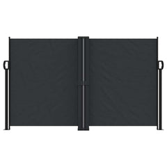 vidaXL Retractable Side Awning Black 140x1000 cm 3