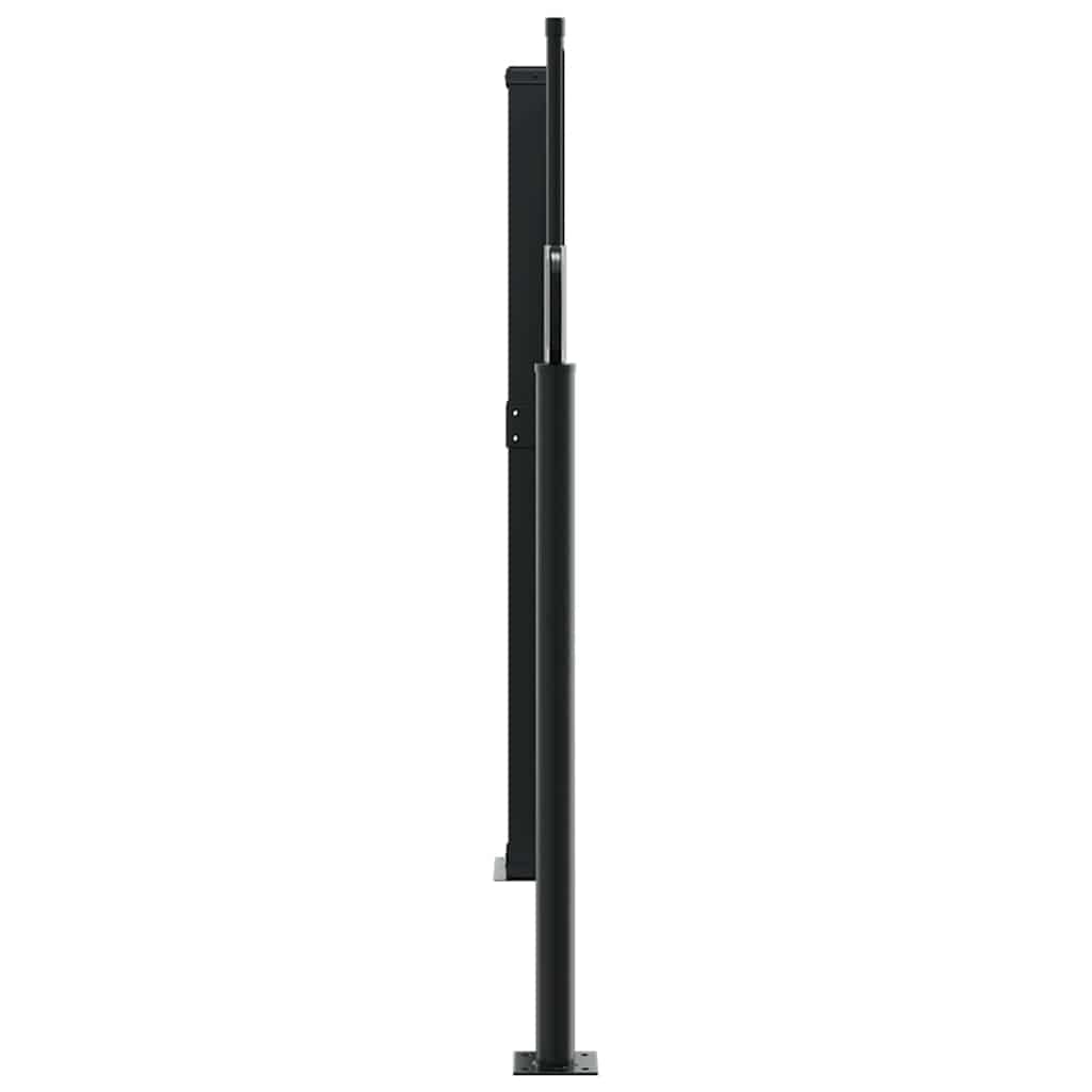 vidaXL Retractable Side Awning Black 140x1000 cm 4