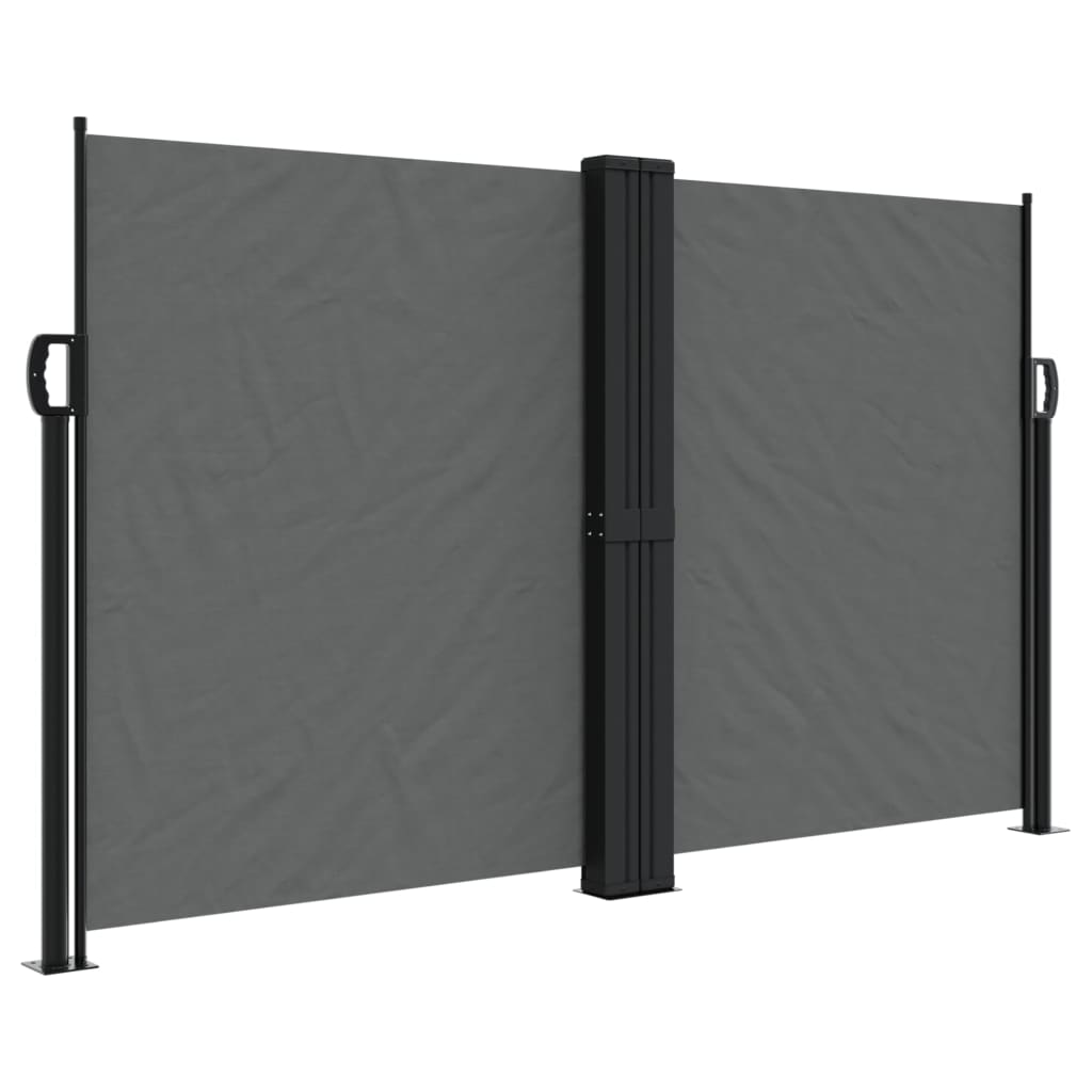 vidaXL Retractable Side Awning Anthracite 140x1000 cm 2