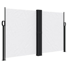 vidaXL Retractable Side Awning White 140x1000 cm 2