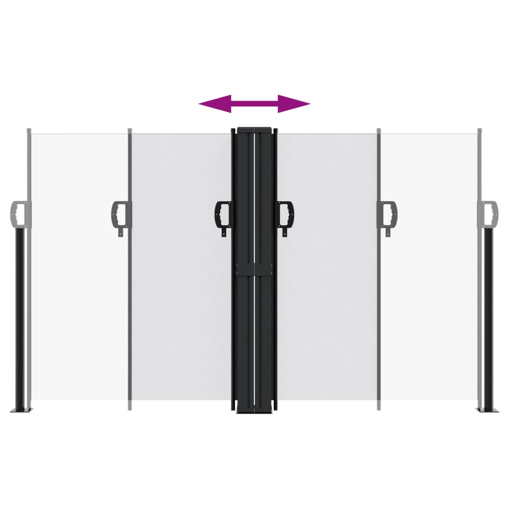 vidaXL Retractable Side Awning White 140x1000 cm 5
