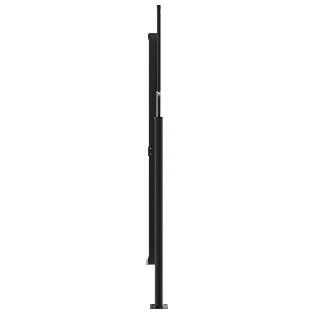 vidaXL Retractable Side Awning Black 160x1000 cm 4