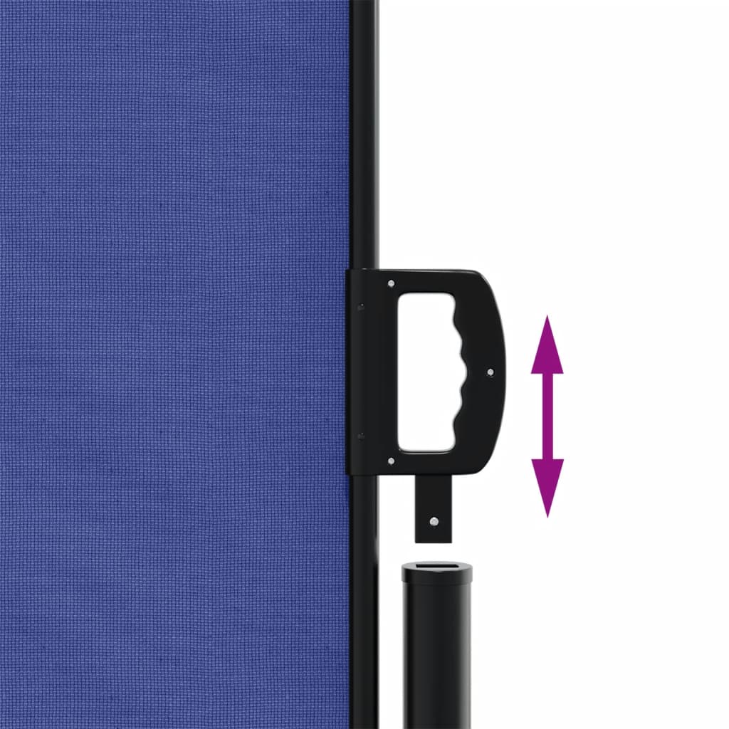 vidaXL Retractable Side Awning Blue 160x1000 cm 6