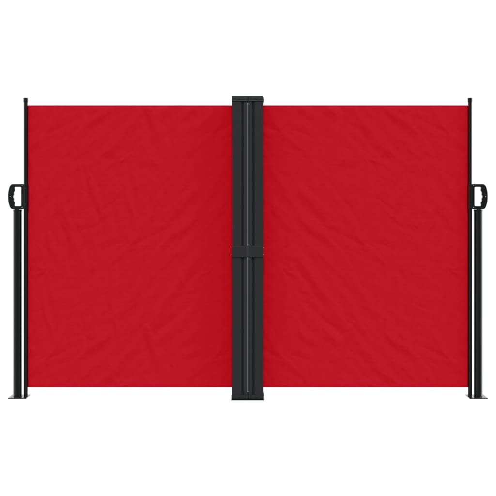 vidaXL Retractable Side Awning Red 160x1000 cm 3