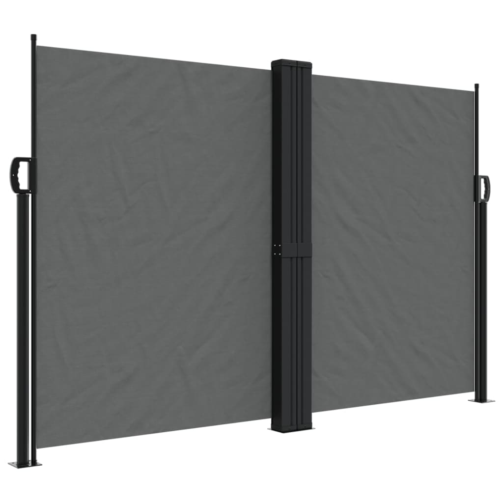 vidaXL Retractable Side Awning Anthracite 160x1000 cm 2