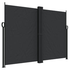 vidaXL Retractable Side Awning Black 180x1000 cm 2