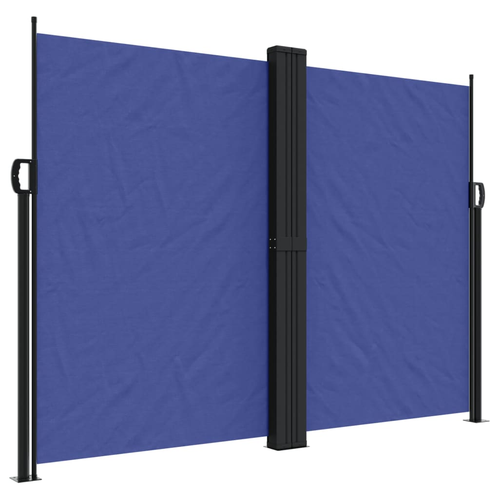 vidaXL Retractable Side Awning Blue 180x1000 cm 2