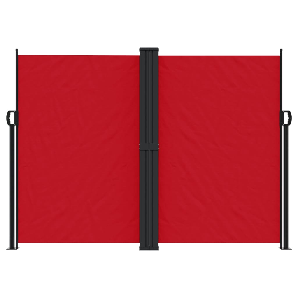 vidaXL Retractable Side Awning Red 180x1000 cm 3