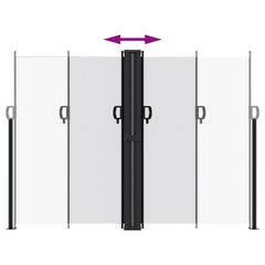 vidaXL Retractable Side Awning White 180x1000 cm 5