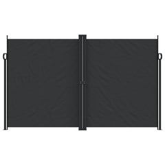 vidaXL Retractable Side Awning Black 200x1000 cm 3