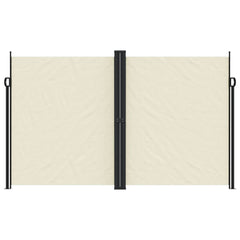 vidaXL Retractable Side Awning Cream 200x1000 cm 3