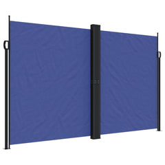 vidaXL Retractable Side Awning Blue 200x1000 cm 2