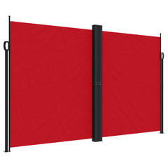 vidaXL Retractable Side Awning Red 200x1000 cm 2