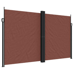 vidaXL Retractable Side Awning Brown 200x1000 cm 2