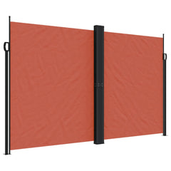 vidaXL Retractable Side Awning Terracotta 200x1000 cm 2