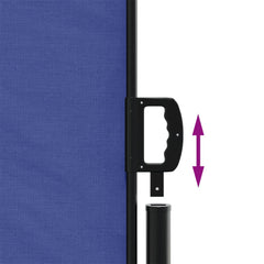 vidaXL Retractable Side Awning Blue 220x1000 cm 6