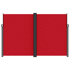 vidaXL Retractable Side Awning Red 220x1000 cm 3