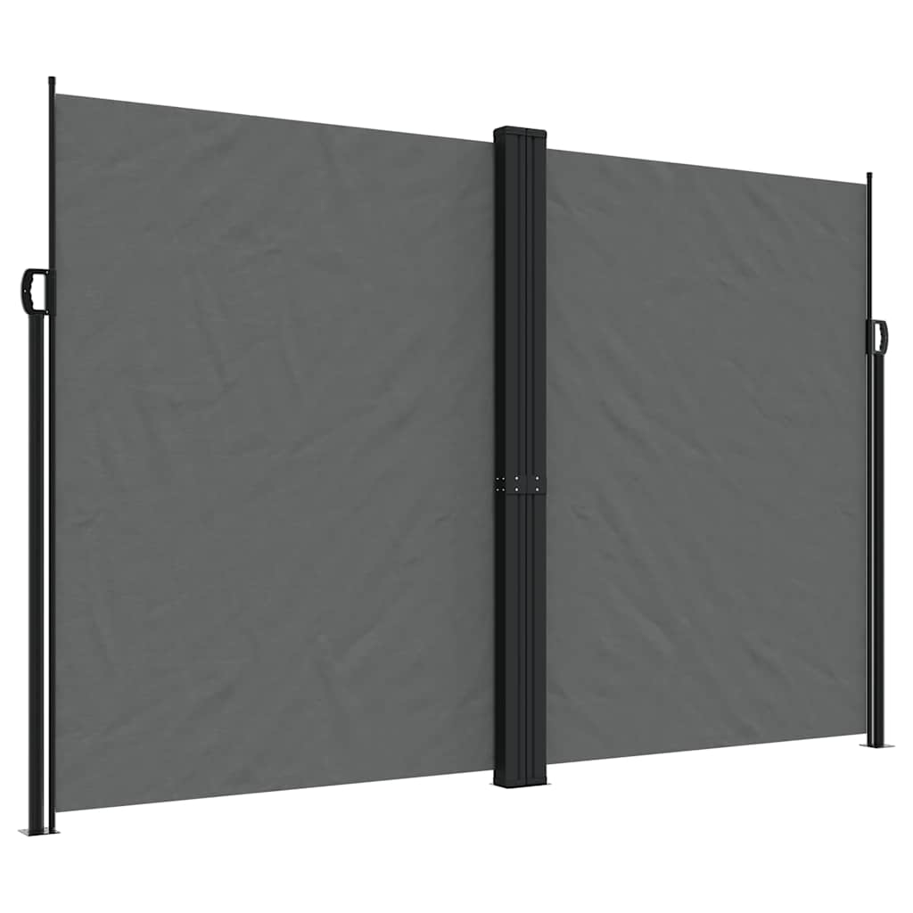 vidaXL Retractable Side Awning Anthracite 220x1000 cm 2