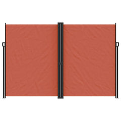 vidaXL Retractable Side Awning Terracotta 220x1000 cm 3