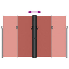 vidaXL Retractable Side Awning Terracotta 220x1000 cm 5