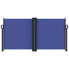 vidaXL Retractable Side Awning Blue 120x1200 cm 3