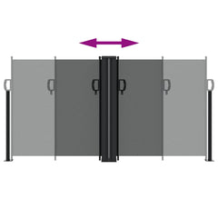 vidaXL Retractable Side Awning Anthracite 120x1200 cm 5