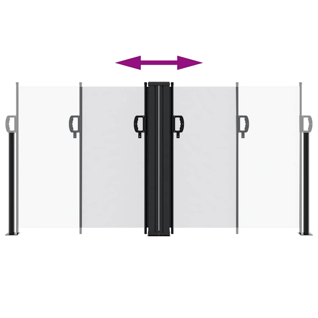 vidaXL Retractable Side Awning White 120x1200 cm 5