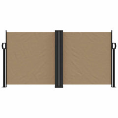 vidaXL Retractable Side Awning Taupe 120x1200 cm 3