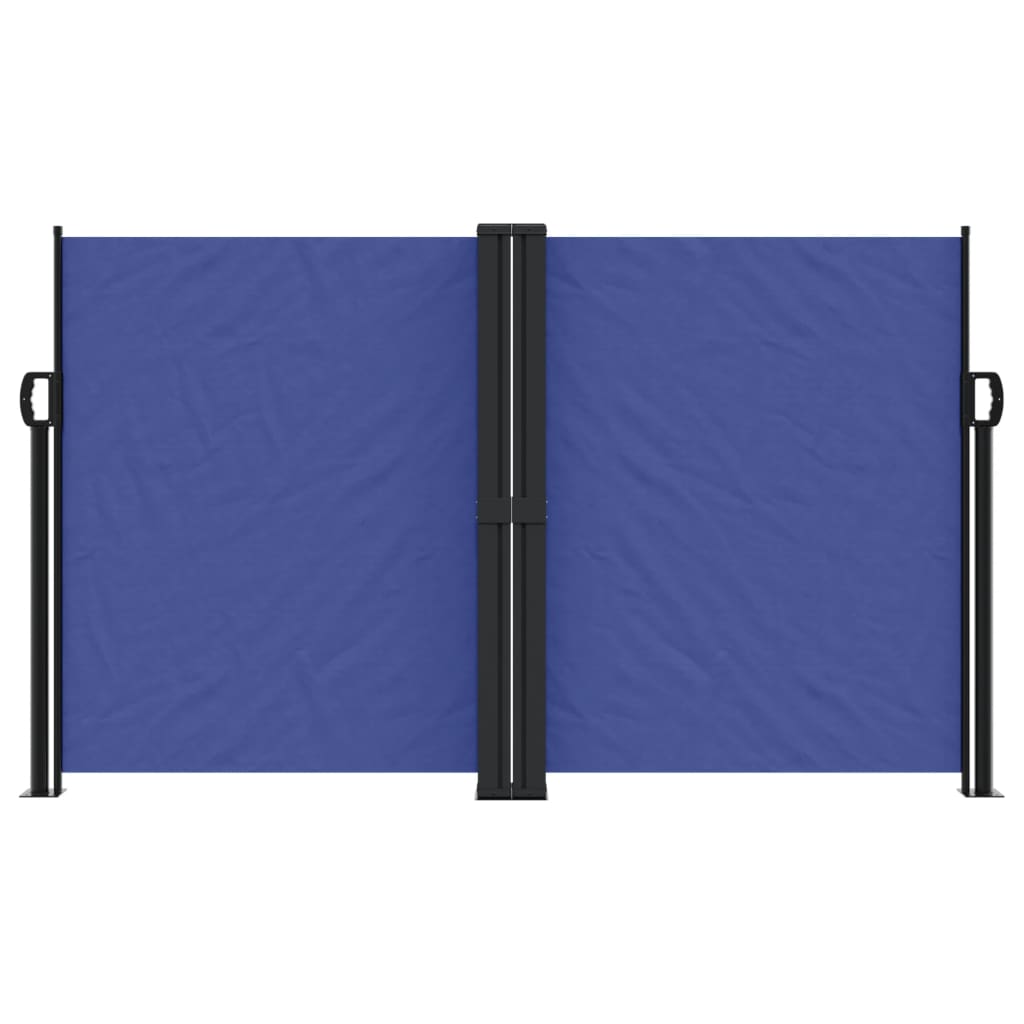 vidaXL Retractable Side Awning Blue 140x1200 cm 3