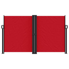 vidaXL Retractable Side Awning Red 140x1200 cm 3