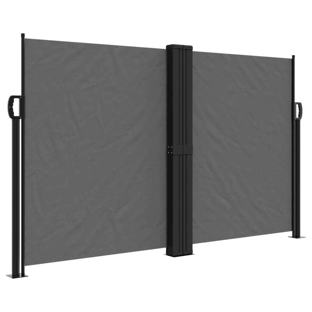 vidaXL Retractable Side Awning Anthracite 140x1200 cm 2