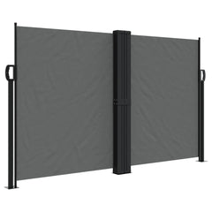 vidaXL Retractable Side Awning Anthracite 140x1200 cm 2