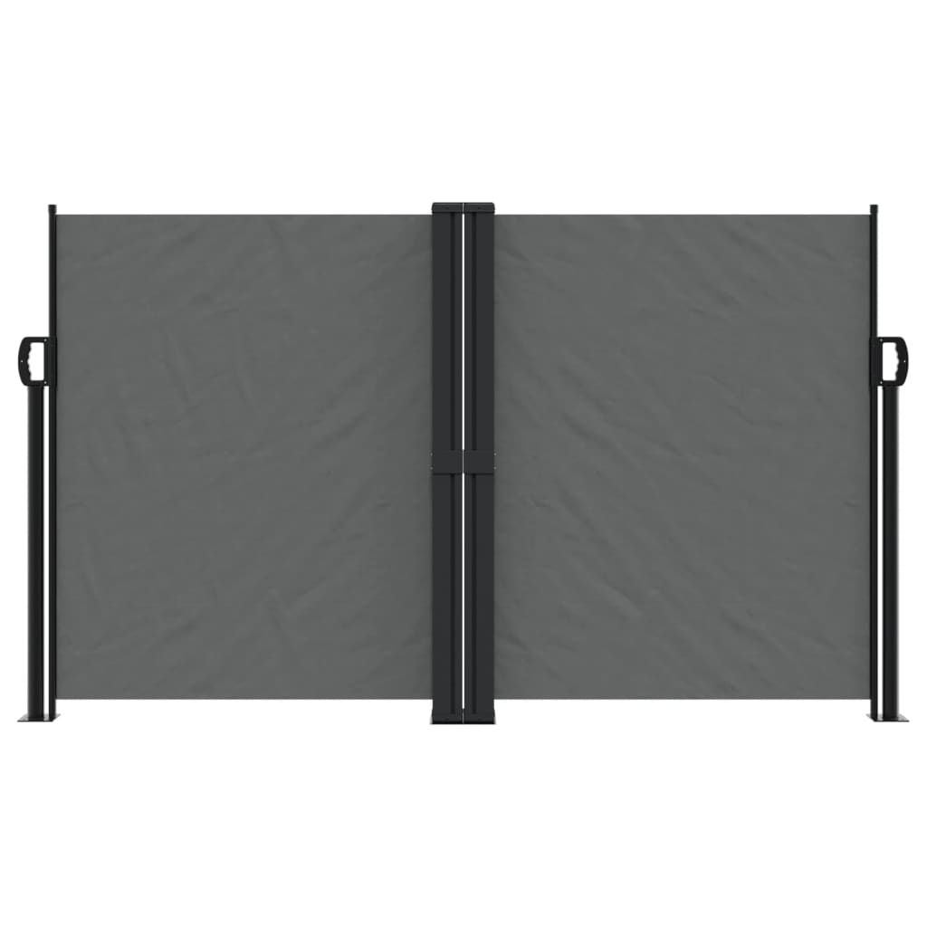 vidaXL Retractable Side Awning Anthracite 140x1200 cm 3