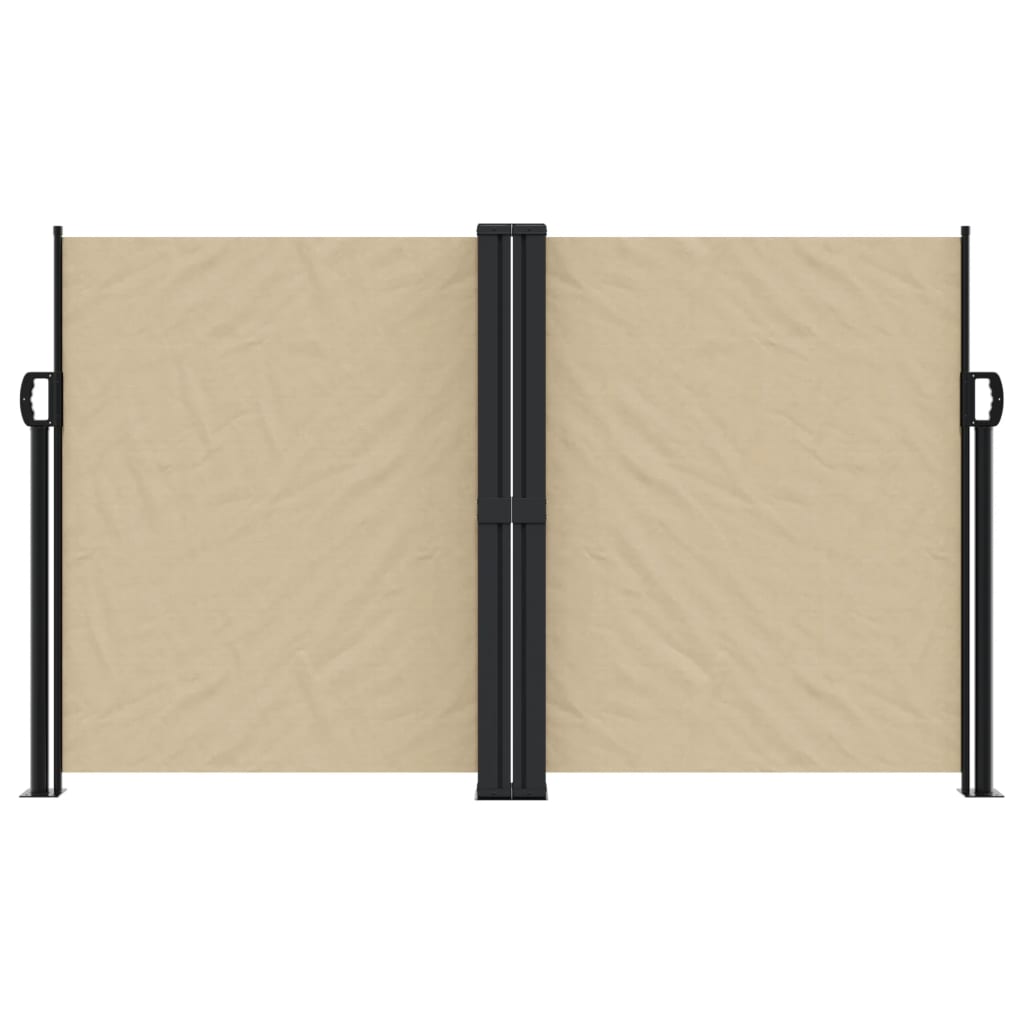 vidaXL Retractable Side Awning Beige 140x1200 cm 3