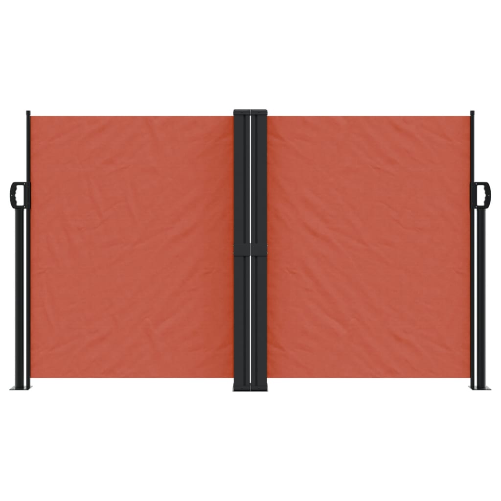 vidaXL Retractable Side Awning Terracotta 140x1200 cm 3